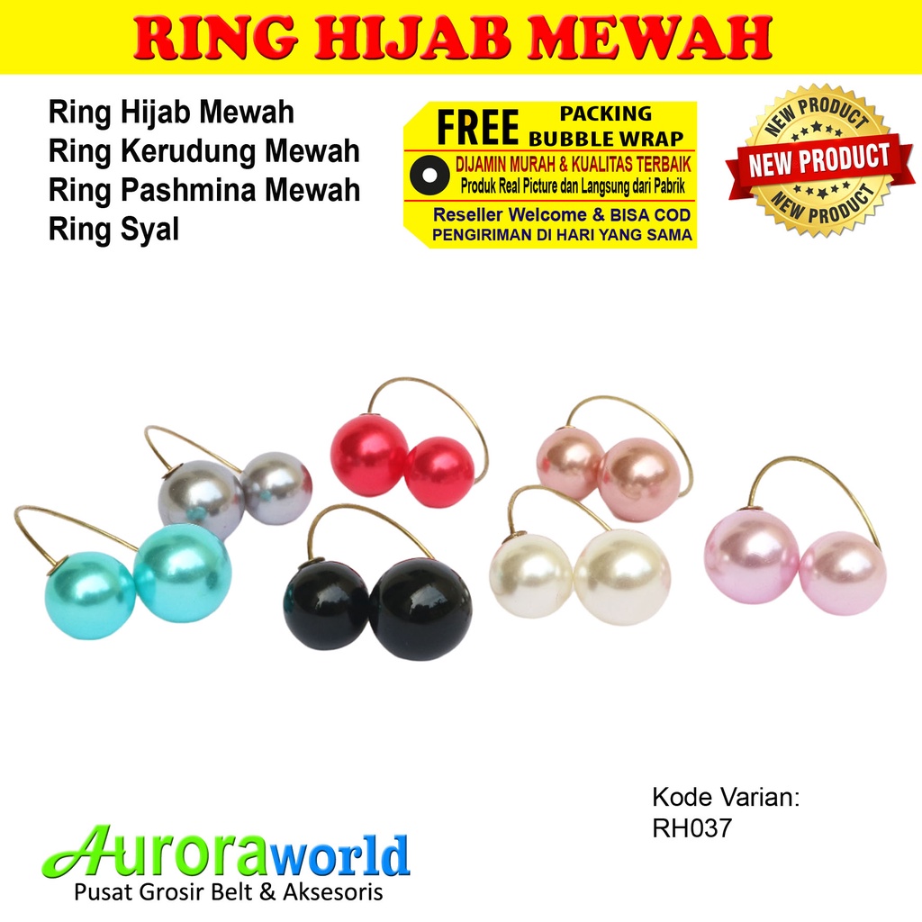 AURORAWORLD Ring kerudung ring hijab ring syal ring jilbab Terbaru bisa COD