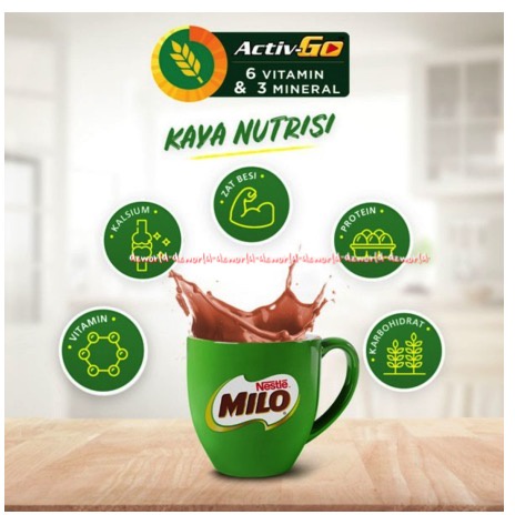 Milo Susu 3 In 1 Activ Go Polybag 35g 18sachet Susu Coklat Milo Bungkus Saset Millo Cokelat Chocolate Milk