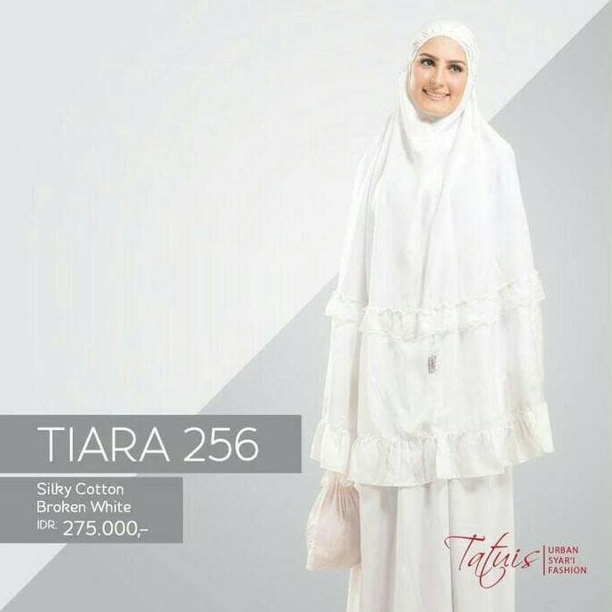 Hot Mukena Haji Umroh Putih Polos Tatuis Tiara 256