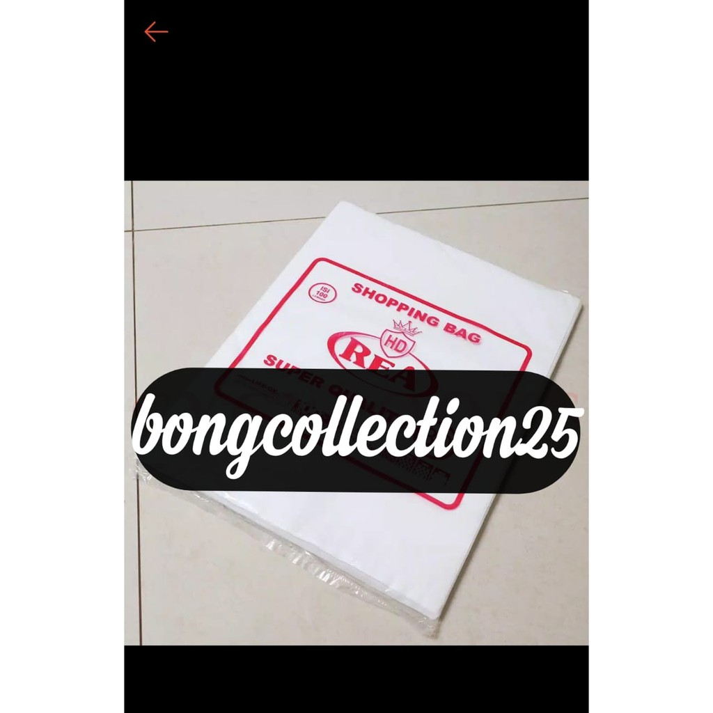 Kantong Plastik HD Bungkus Tebal Tanpa Plong Packing Online Shop Paking REA 30X40CM