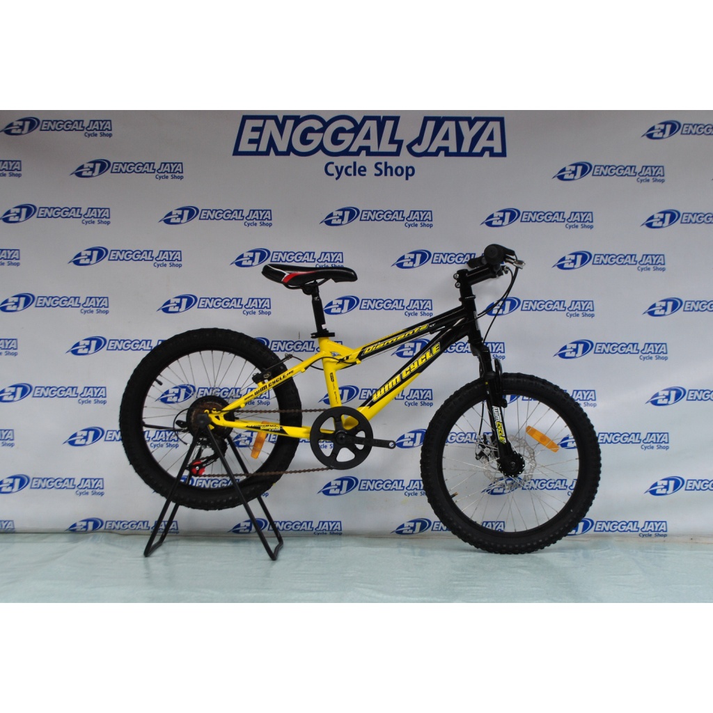 Sepeda Gunung MTB Anak 20 Inch Wimcycle Diamante XT 6 Speed - Sepeda BMX Wim Cycle Cakram Not Genio