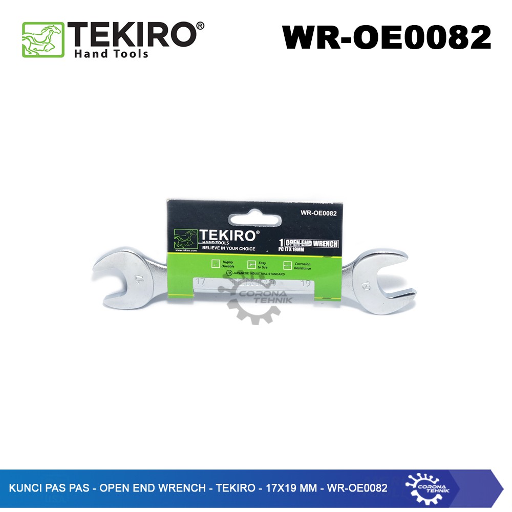 WR-OE0082 - Kunci Pas Pas - Open End Wrench - Tekiro - 17x19 mm