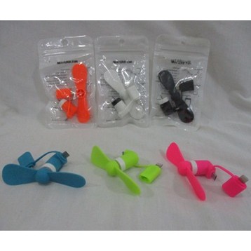 Kipas Angin Mini USB Fan 2 IN 1 For HP Android Smartphone &amp; Powerbank**Mantap