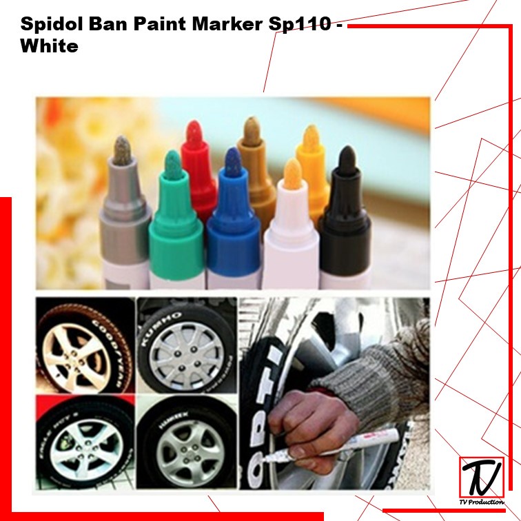 Spidol Ban Mobil Motor Paint Marker - White