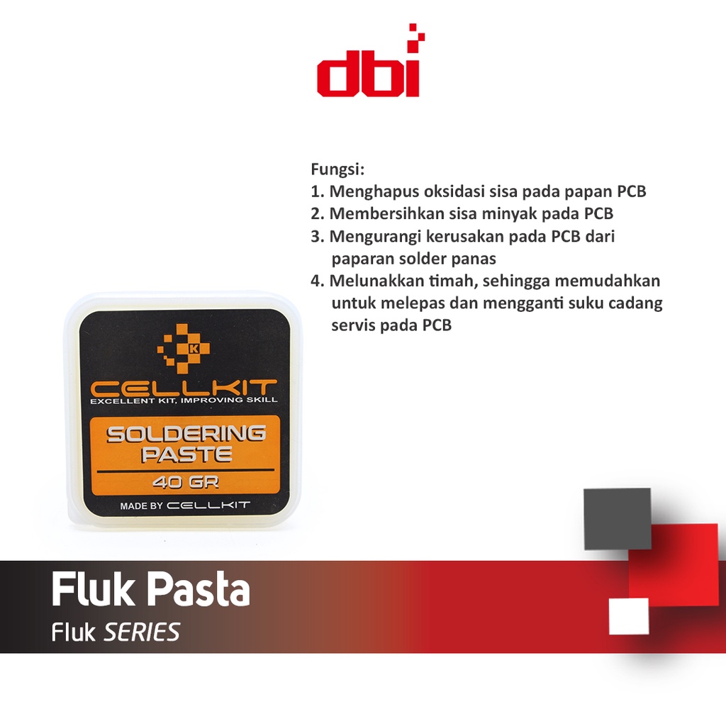 Fluk Solder Pasta Kuning Kotak 40gr CELLKIT