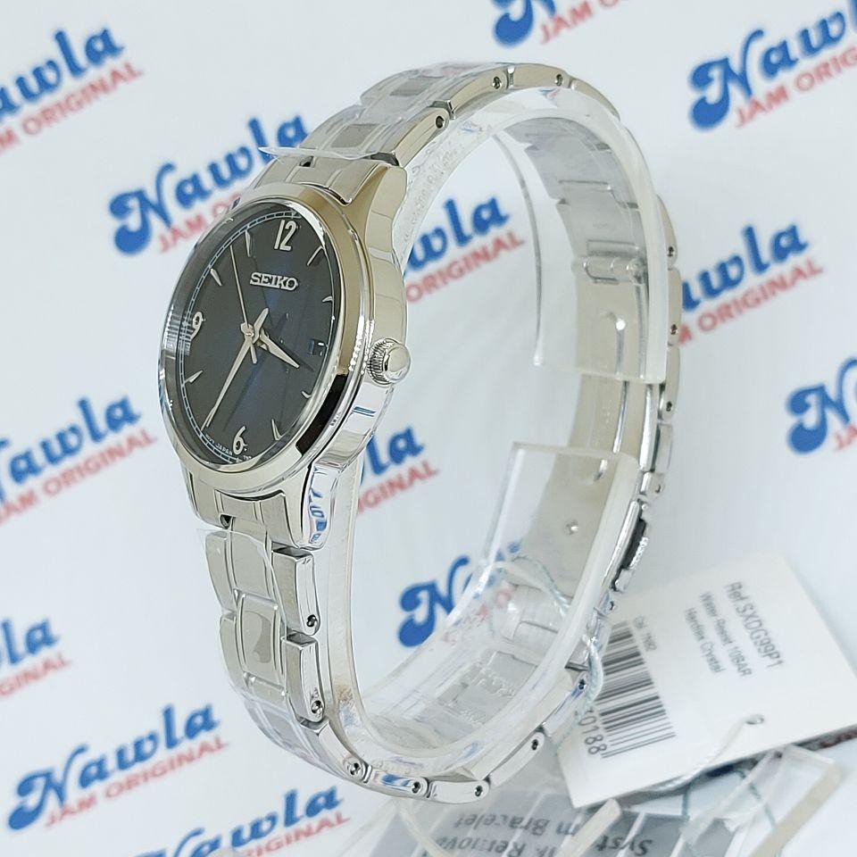 Seiko Ladies SXDG99P1 Quartz Blue Dial - Jam Tangan Wanita SXDG99