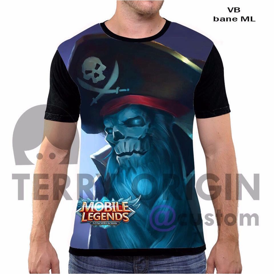 Kaos Mobile legends Bane Terlaris 3d Fullprint