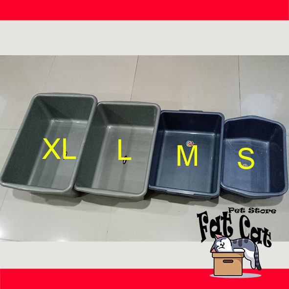 BAK PASIR KUCING / HAMSTER / LITTER BOX / Besar / Kecil / Murah