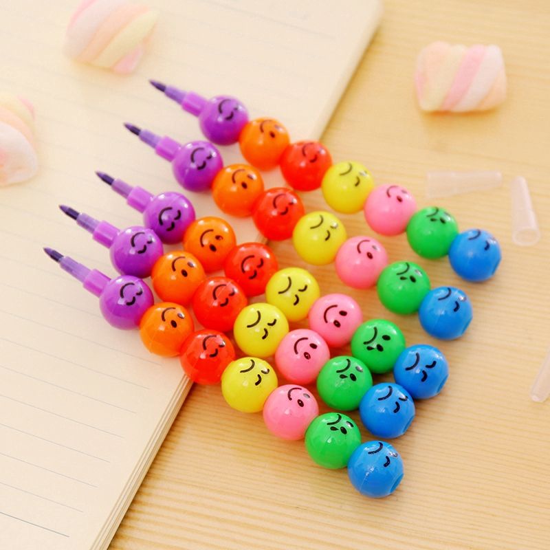 

Pensil Warna Warni Smile Emoticon 7 Colours Pencil Pensil Emoticon Colouring Pencil Pensil Motif