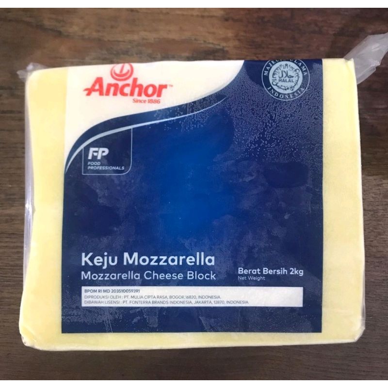 

Keju Mozarella Anchor kemasan repack 500gr