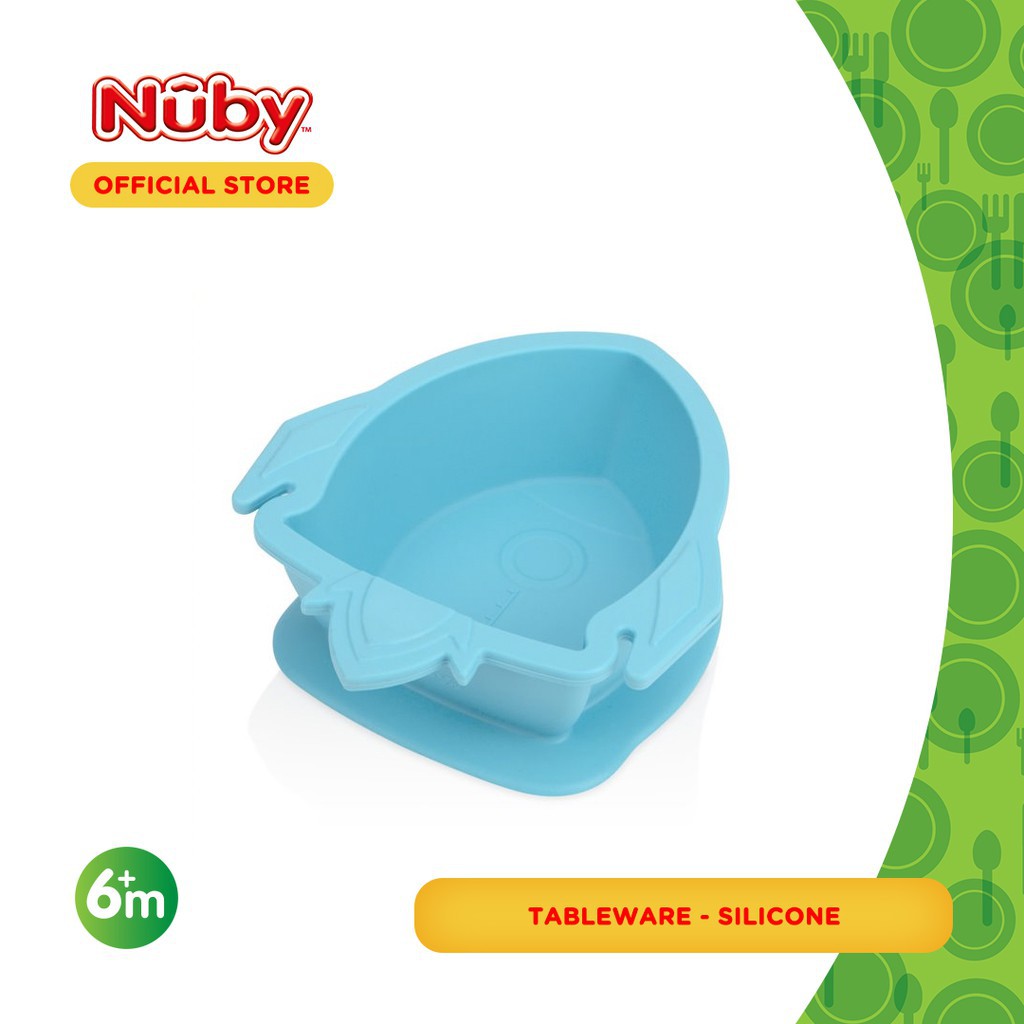 Nuby Kids Suregrip Rocket Bowl / Mangkuk Makan Anak (Tersedia varian warna)