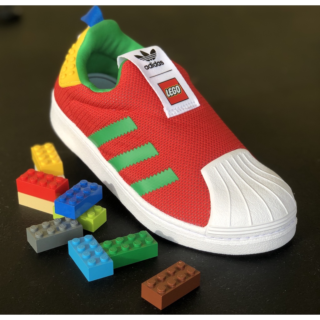 [ORIGINAl] ADIDAS x LEGO Superstar 360 Red Sepatu Anak