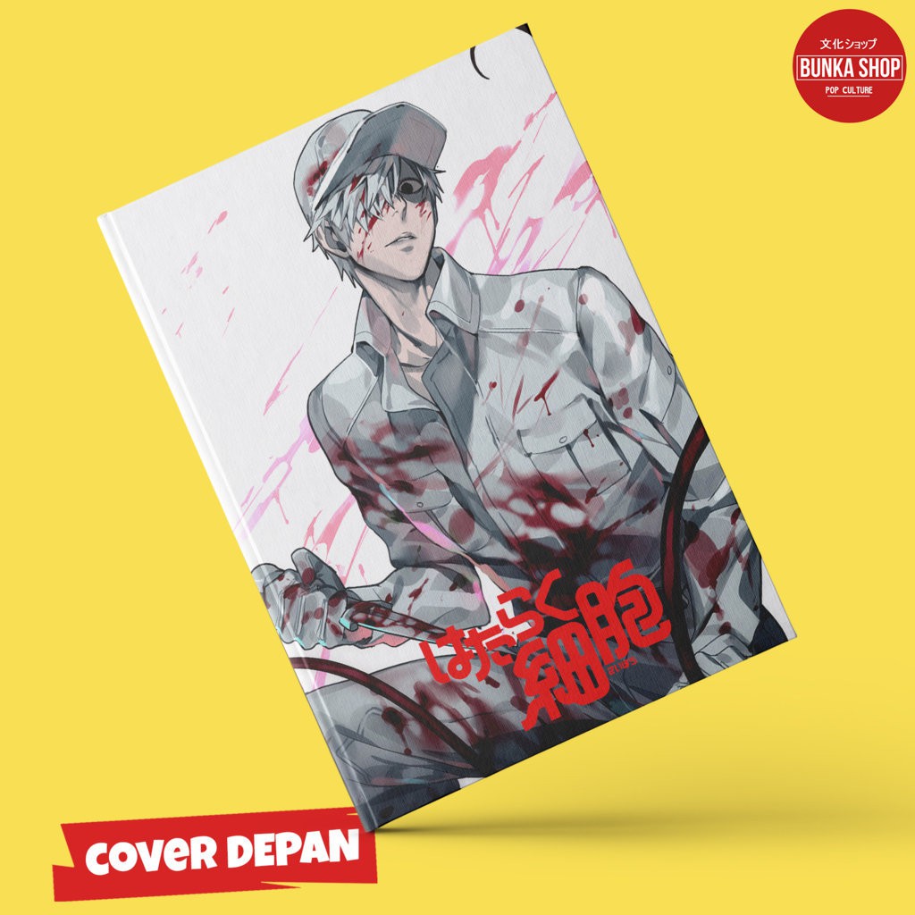 

Note Book Film Hataraku Saibou White Blood Cell Hardcover A5 Buku Tulis Catatan Murah Jurnal Agenda Planner