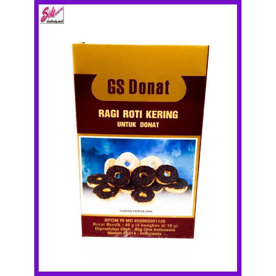 

Giragi- Gs Donat Ragi Roti Kering Untuk Donat 4 X 10 Gr Murah -Makanan-Minuman.