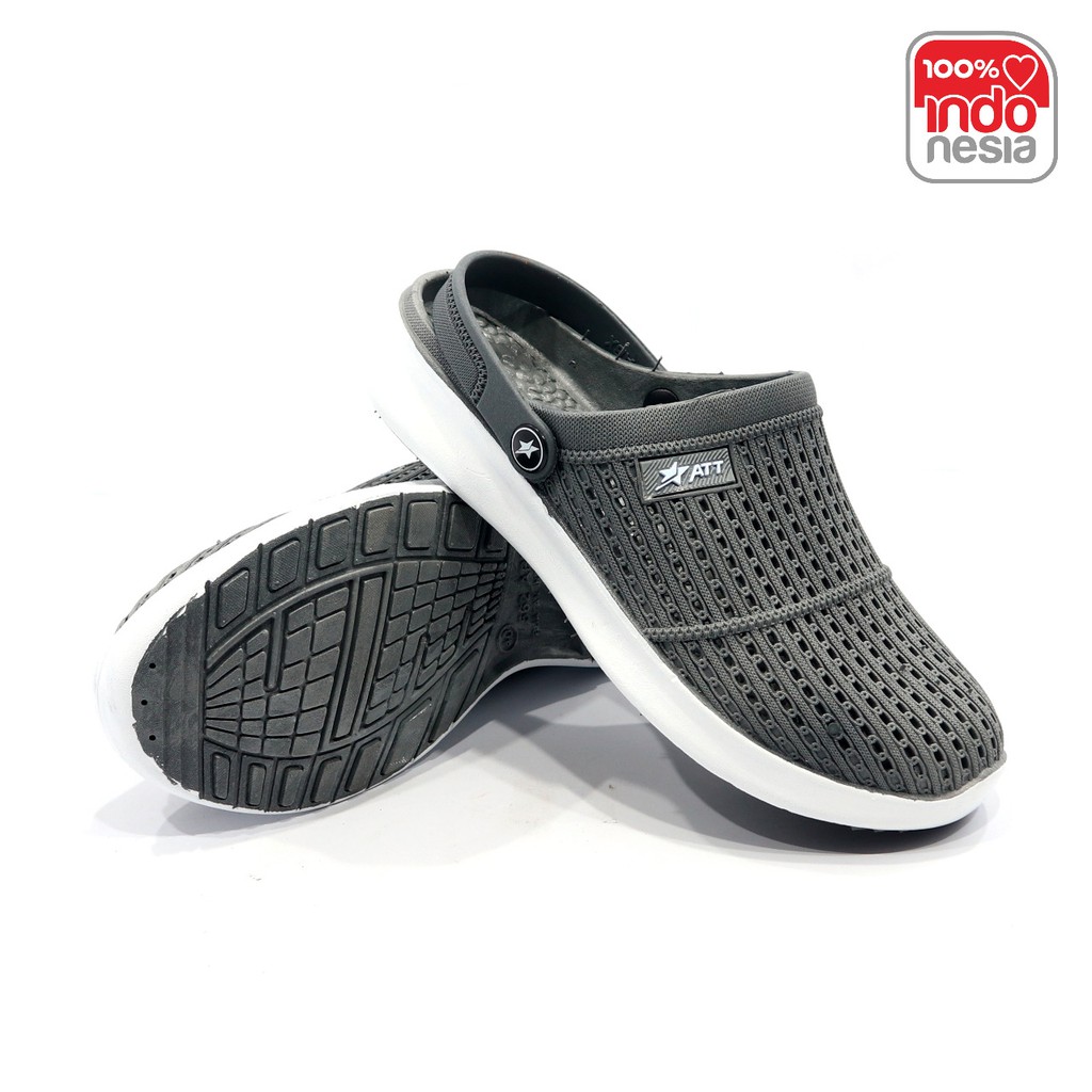 SEPATU KARET SLIP ON ATT MSL 39-43 - SEPATU SLIP ON KARET PRIA - SEPATU ATT