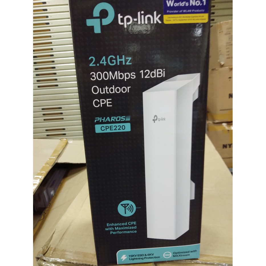 TP-LINK CPE220 2.4GHz 300Mbps 12dBi Outdoor CPE