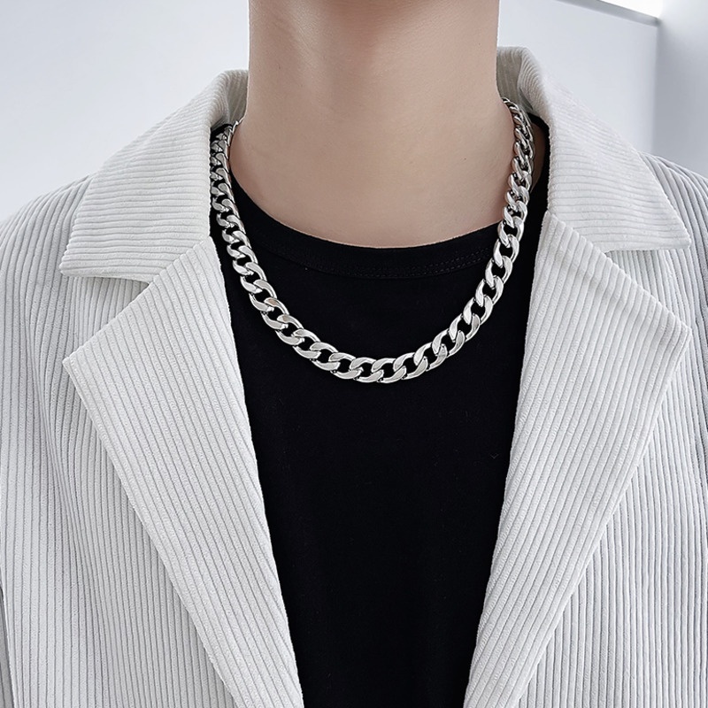 Chain Necklace Accessories Trendy Hip Hop Titanium Steel Clavicle Chain