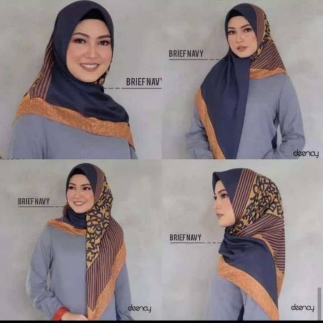 Deenay kw/voal motif/kerudung kekinian