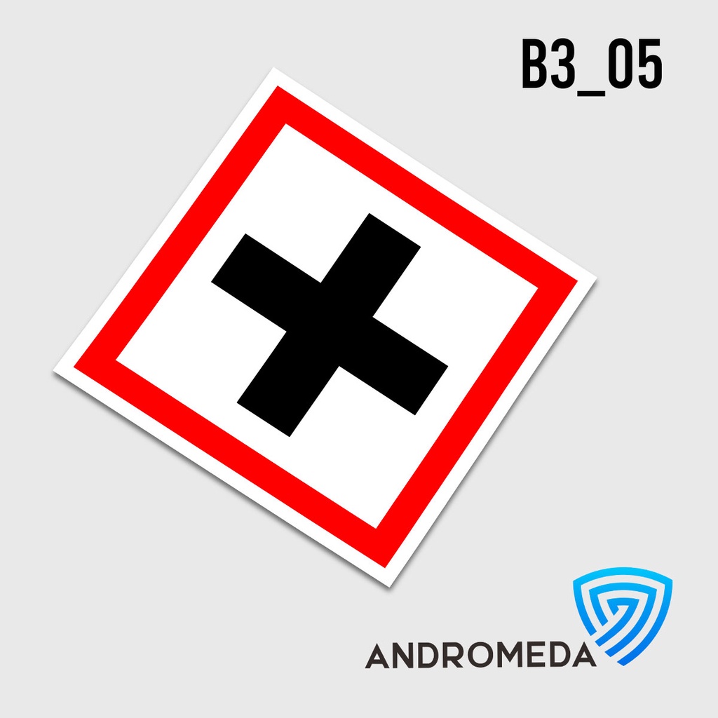 

Safety Stiker Poster Label B3 GHS : Berbahaya (Harmful)