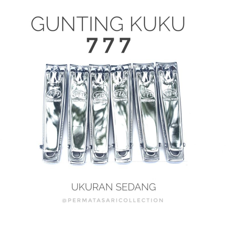 Gunting Kuku Nail Clipper Stainless Motif Kecil Sedang Besar Tajam Murah Berkualitas 777 Satuan