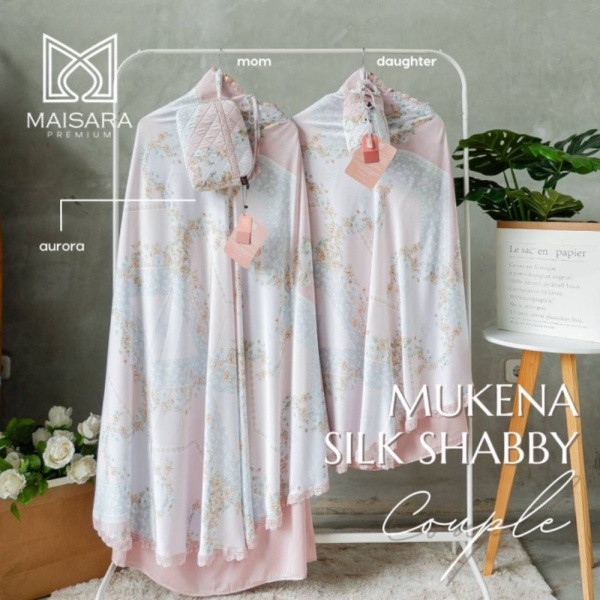 Mukena Maisara Premium / Royale Premium Silk Shabby - Aurora Diskon
