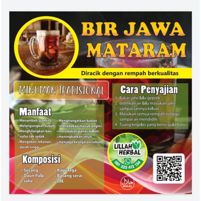 

Wedang Kelor dan bir Jawa mataram