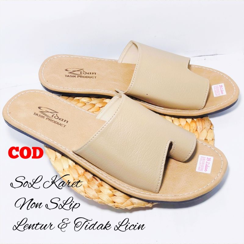 Sandal Papirut Wanita Bisa COD Sandal Wanita Papirut Murah Sandal Kokop Jempol EDPJ002-Jempol SoL Hitam