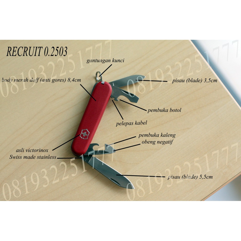 Victorinox Recruit 2.2503 - Victorinox Ecoline Recruit Pisau lipat