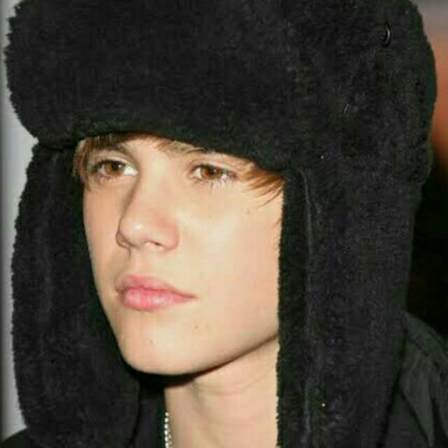 Topi rusia justin bieber topi hangat topi bulu