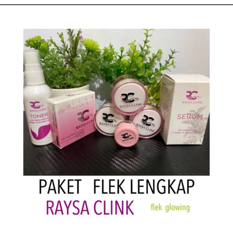 PAKET FLEK LENGKAP GLOWING RAYSA CLINK