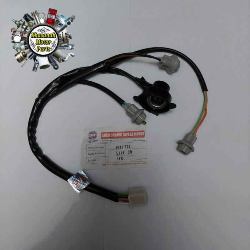 Kabel Soket Fiting COP Lampu Depan Honda Beat Pop pop