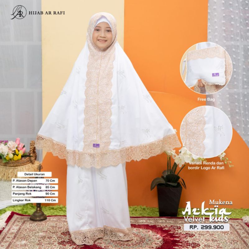 MUKENA AZKIA MUKENA ARRAFI KIDS // NIKMAT HIJAB STORE
