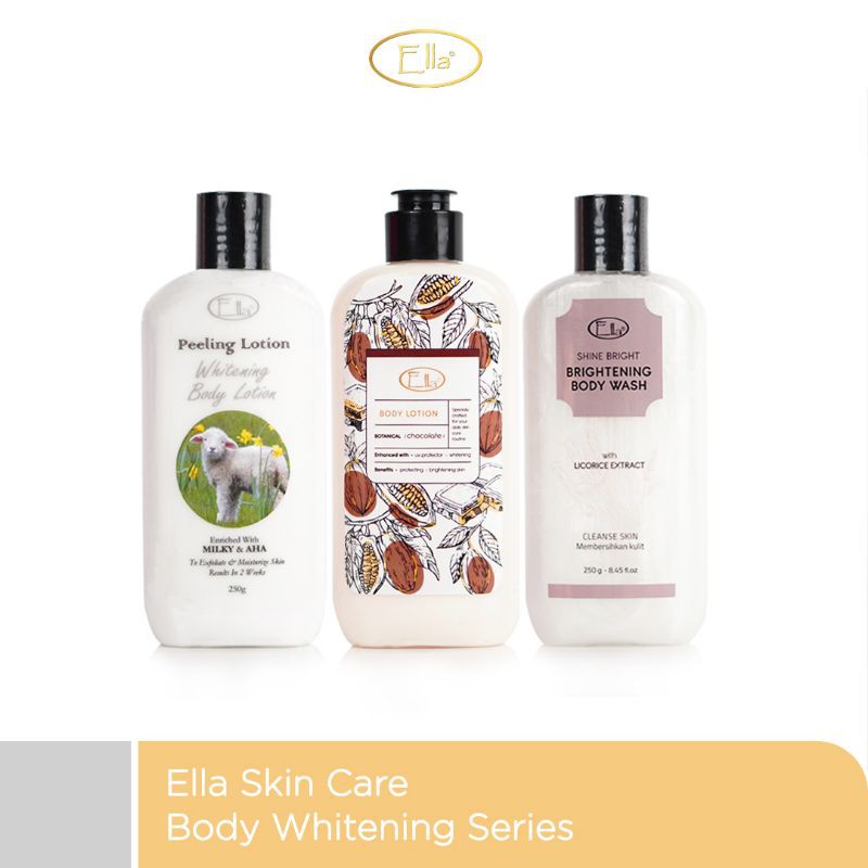 KEMASAN BARU Paket body whitening ella skincare (GL,SW,CKLT)