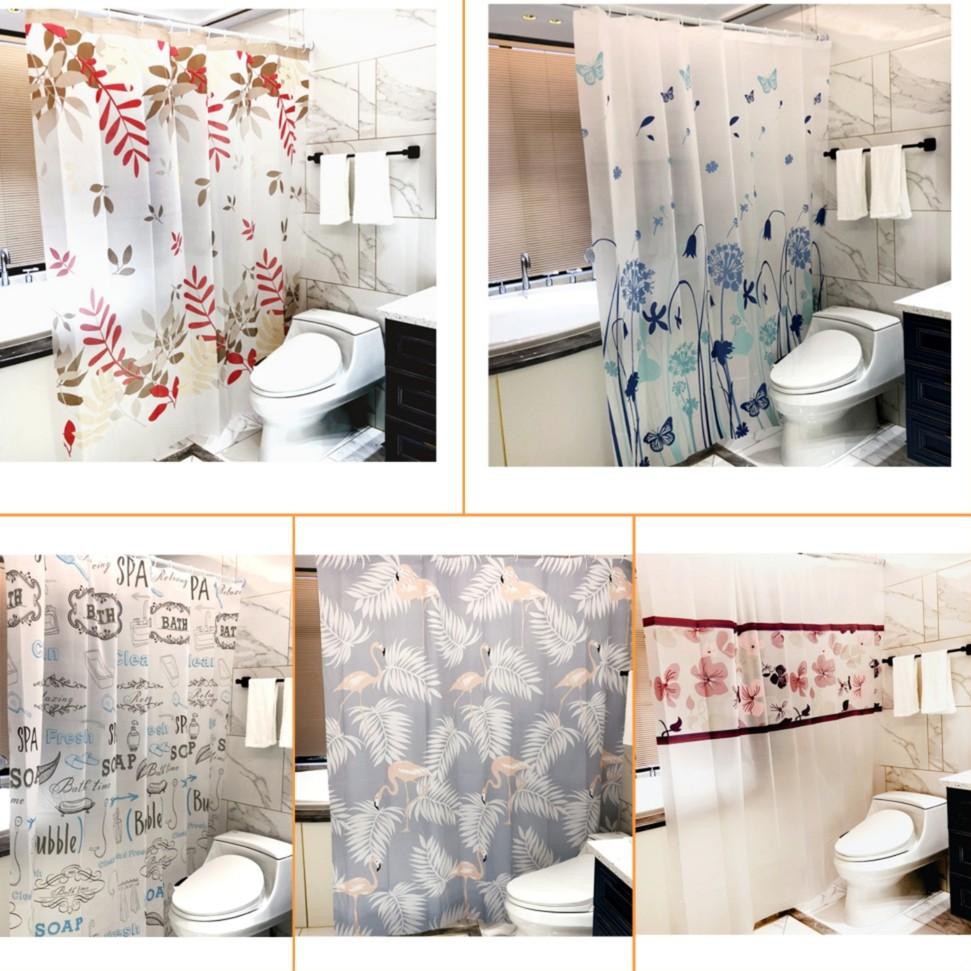 new тrend [350gr] TIRAI KAMAR MANDI MERK LUCKY BIRD - SHOWER CURTAINS PEVA - GORDEN ANTI AIR +- 180