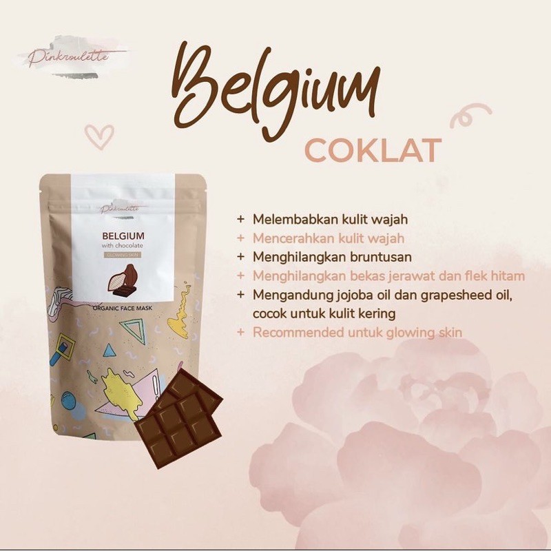 

PINKROULETTE BELGIUM CHOCOLATE FACEMASK