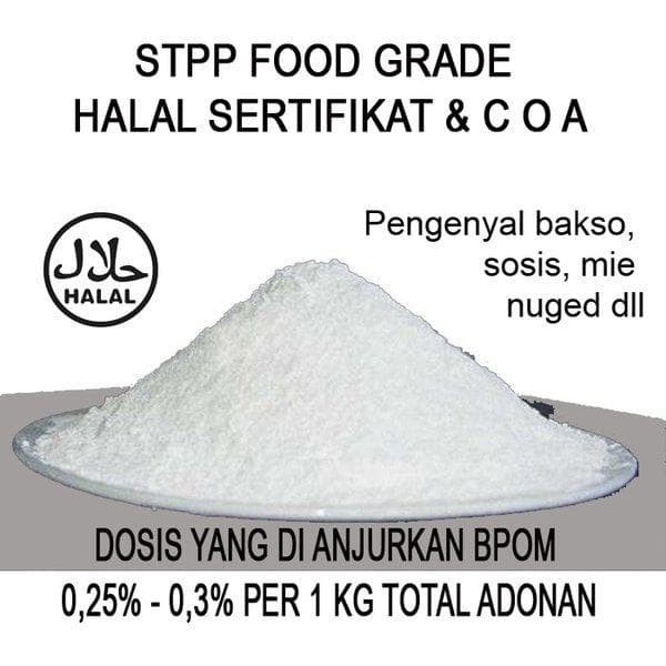 Food Grade 100g STTP STPP TPC sodium Tripolyphosphate 100 g gram ecer bubuk untuk kerupuk bakso pengenyal