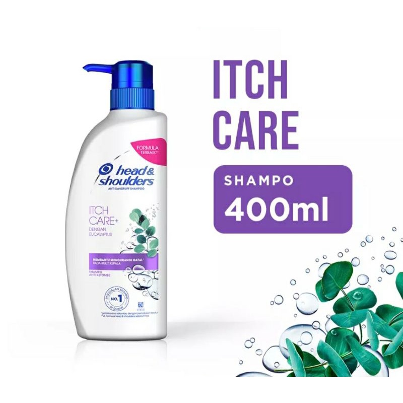 Head &amp; Shoulders Shampo Menthol Dingin Anti Ketombe / Selembut Sutera / Itch Care 400ml 300ml