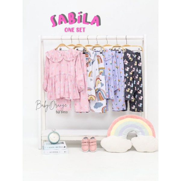 baby orange sabila one set stelan anak