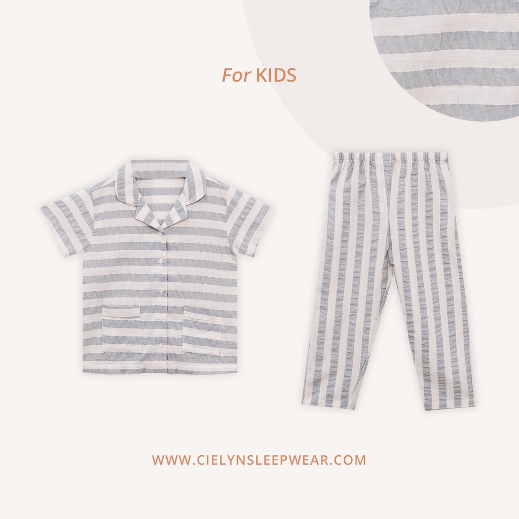 Cielyn - Jean Kids - Rayon Crinkle - Piyama Anak-Anak Set