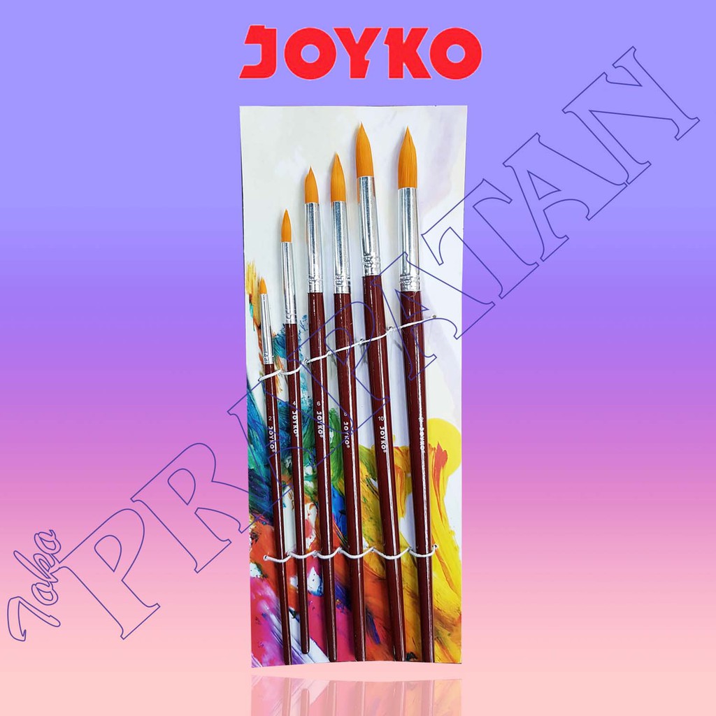 Kuas Joyko BR 3 Joyko Round Brush Kuas Lukis Joyko Set Kuas Joyko BR 3 Joyko Round Brush Kuas Lukis Joyko Set
