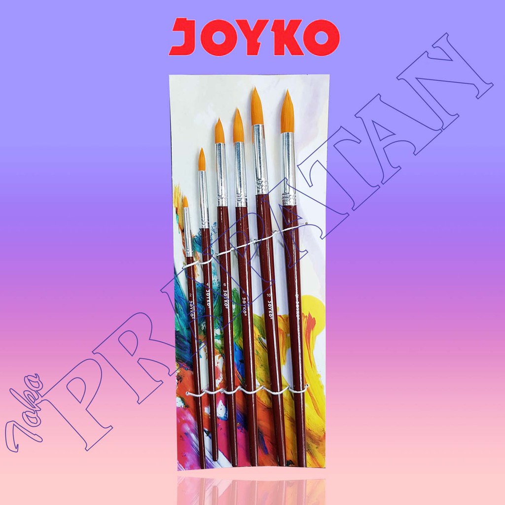  Kuas  Joyko BR 3 Joyko Round Brush Kuas  Lukis  Joyko Set  