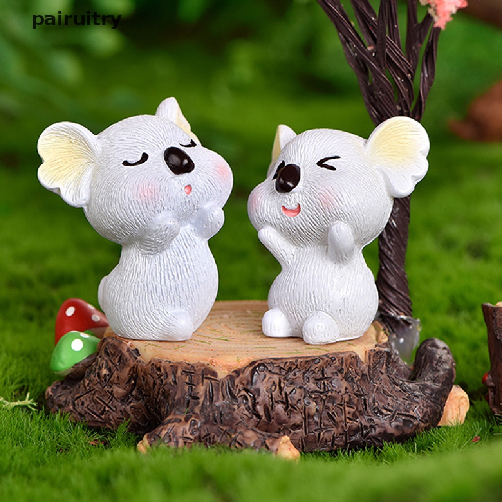 Ornamen Miniatur Koala micro landscape Untuk Dekorasi Rumah