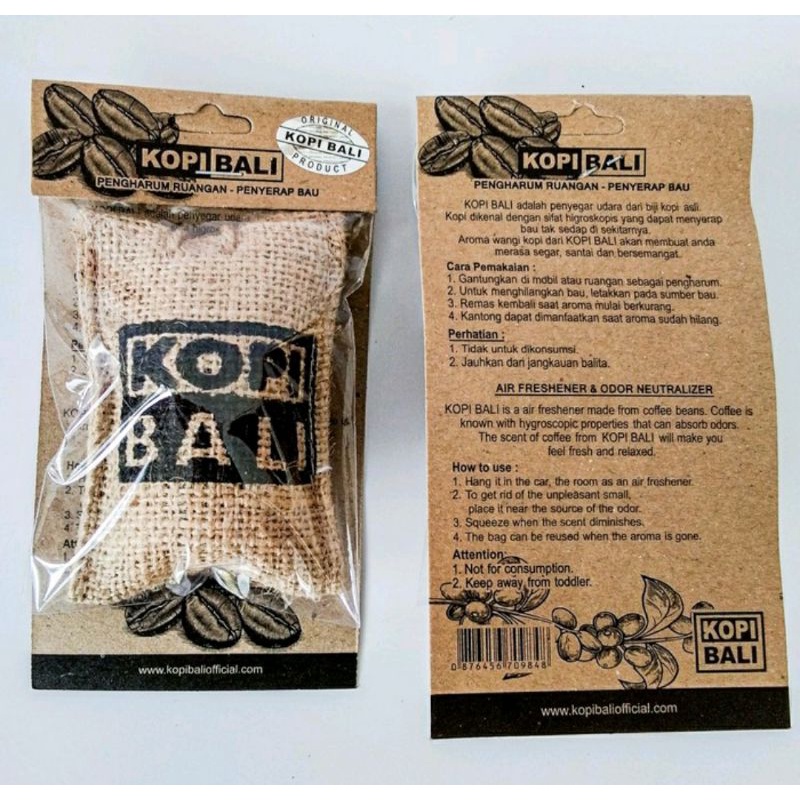 pengharum ruangan kopi bali original hologram / pengharum mobil kopi bali