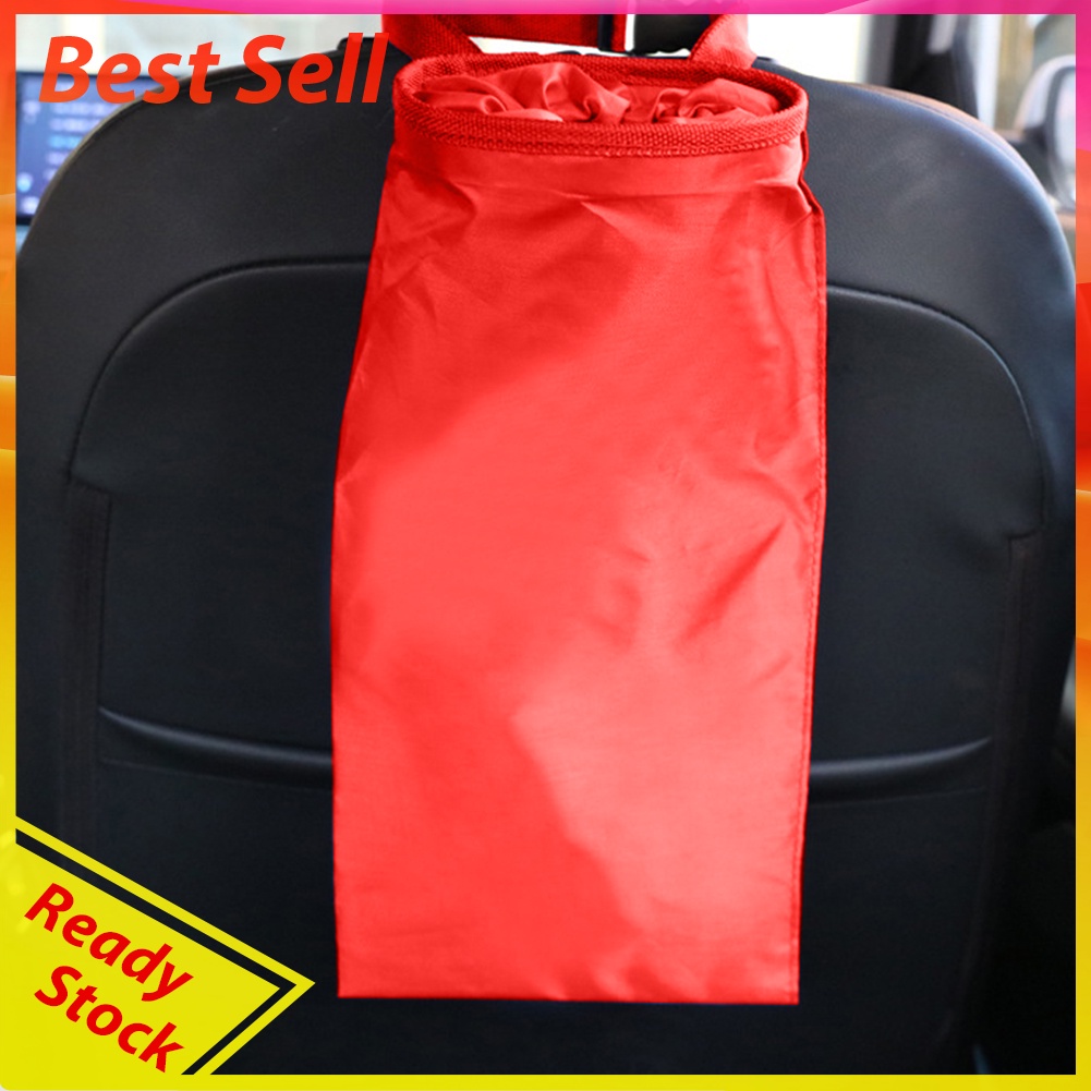 Portable Car Seat Back Trash Holder Hang Garbage Bag Car Cleaning Tools