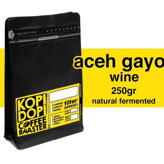 

Big Sale Kopi Arabika Aceh Gayo Wine 250 gram - Biji Utuh Cuci Gudang Awal Tahun