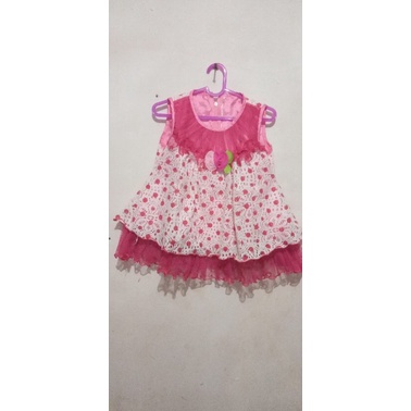 Dress Anak 6-12 bulan Baju Anak Perempuan Baju Bayi Perempuan Preloved Baju Pesta Anak