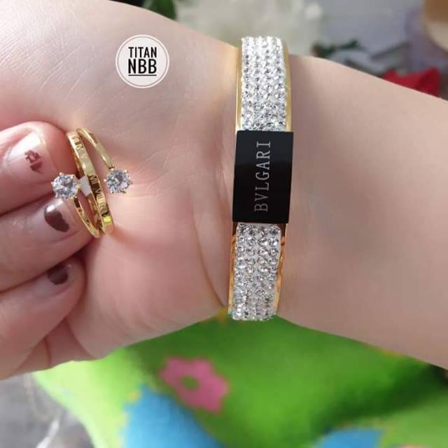 SET GELANG DAN CINCIN TITANIUM