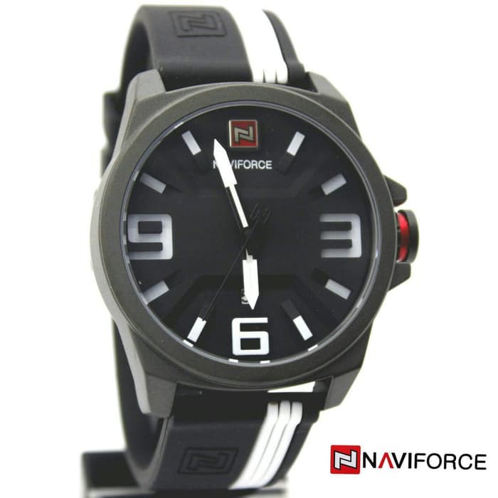JAM TANGAN PRIA NAVIFORCE N9098M ORGINALI RUBBER