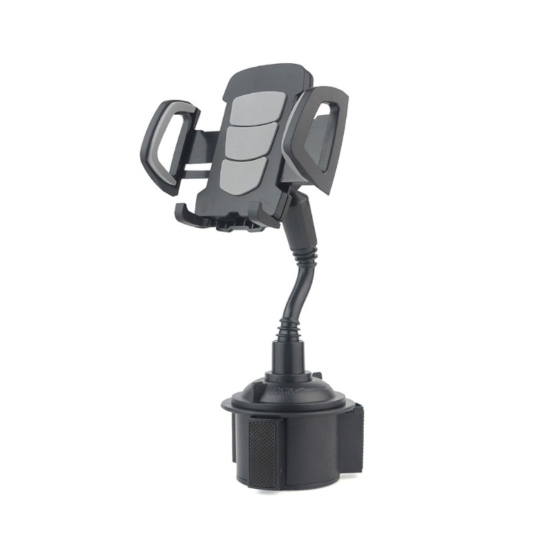 Cre Stand Holder Hp / GPS Universal Leher Angsa Fleksibel Rotasi 360 ° Untuk Mobil