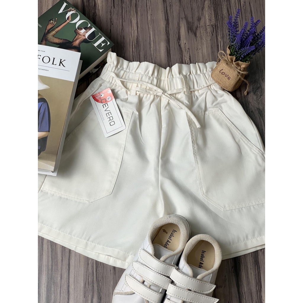 HOPYLOVY - Celana Pendek Wanita Hot Pants Move It Highwaist Pinggang Karet Sherly